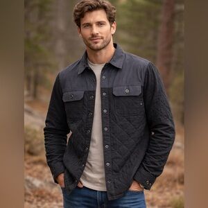 Woods Fleece Lined Button Up Shirt Jacket/Small